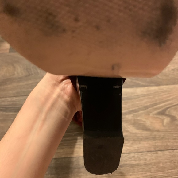 Zara | Burgandy Velvet Boots | Sz 39 (approx 8) - Picture 7 of 8